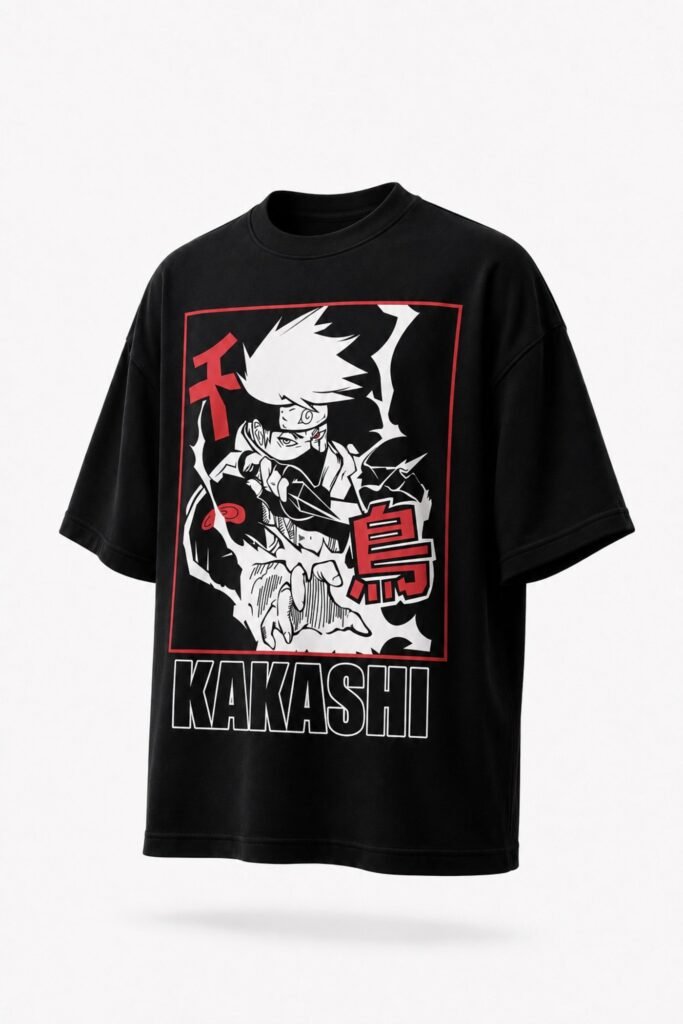 Camiseta Kakashi Rojo – Naruto