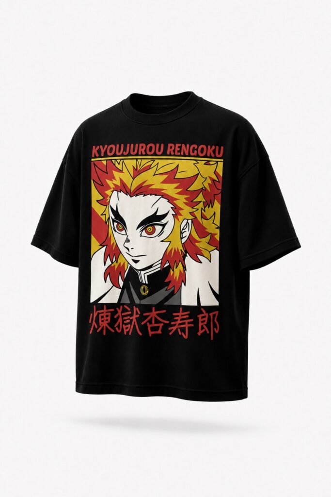 Camiseta Retrato Rengoku – Demon Slayer
