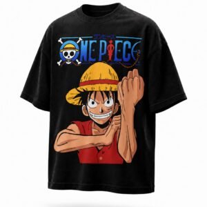 Camiseta oversize negra Luffy KAIYOKU